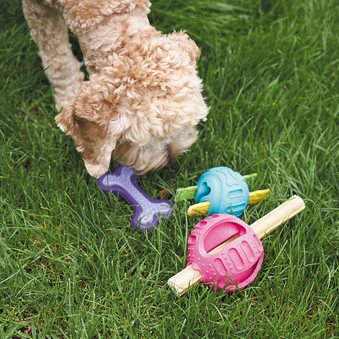 Kazoo Chew and Treat Enrichment Ball Dog Toy - Image 4
