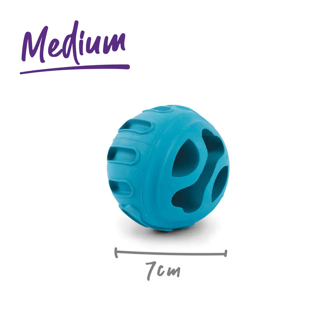 Kazoo Chew and Treat Enrichment Ball Dog Toy - Image 5