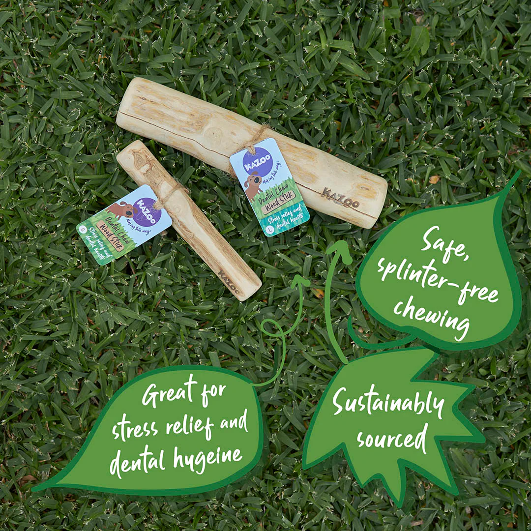 Kazoo Coffee Wood Chew Dog Toy - Image 3