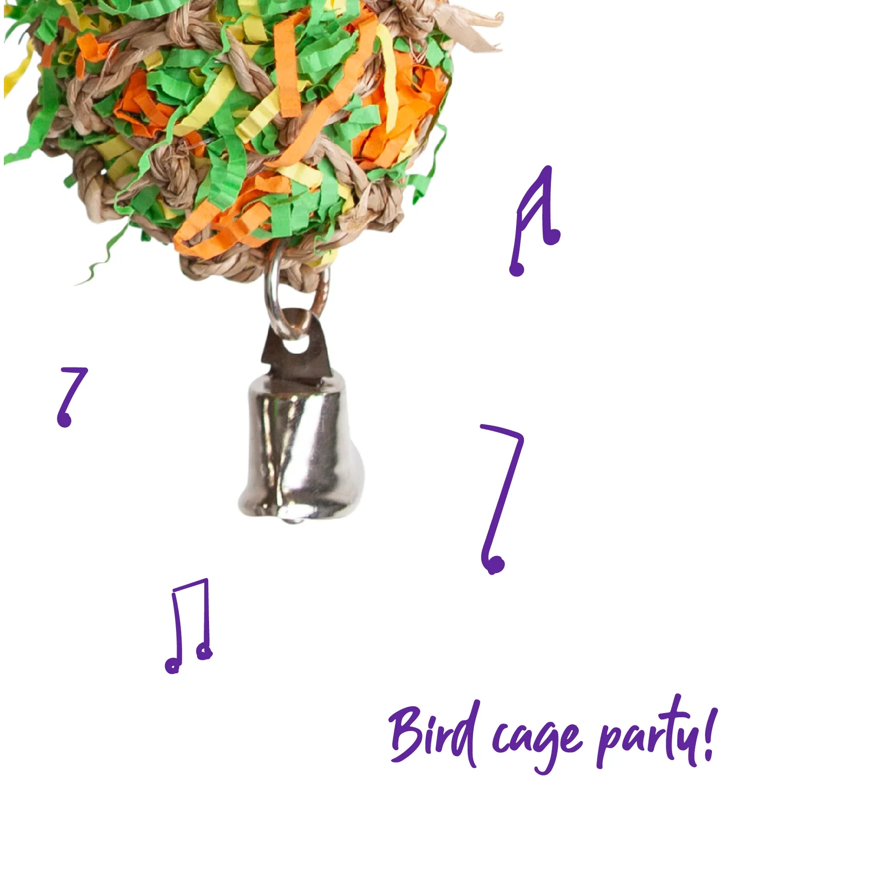 Kazoo Crinkle Ball with Bell - Image 2