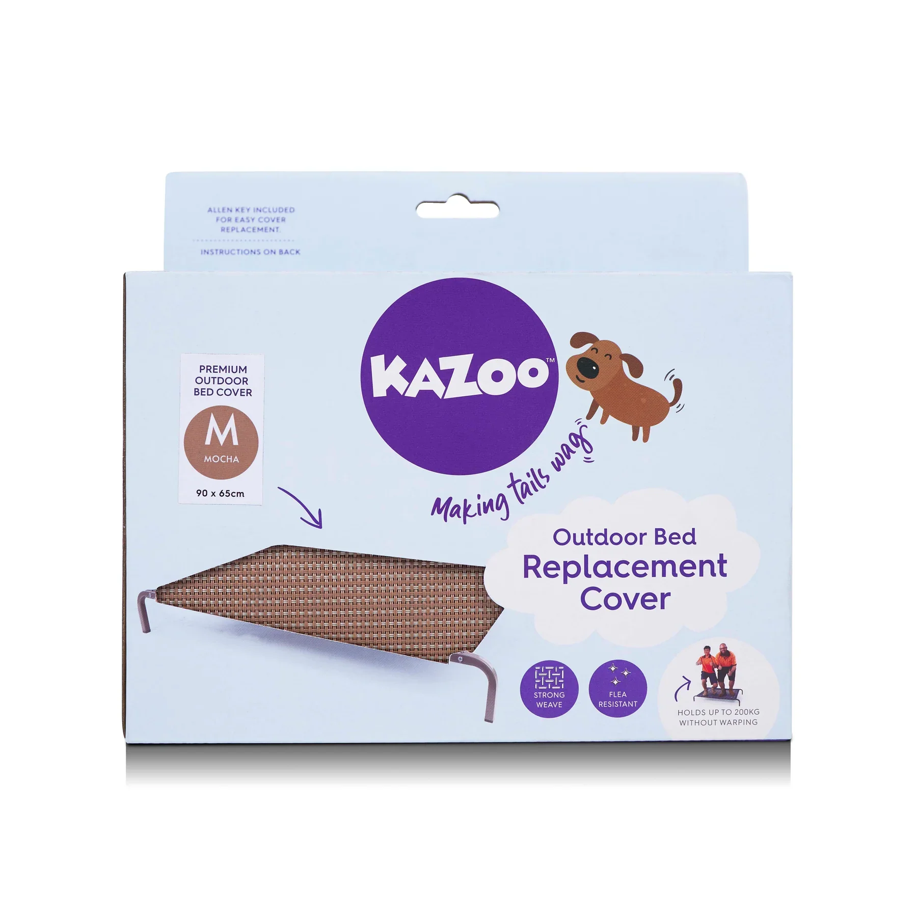 Kazoo Premium Outdoor Dog Bed Replacement Cover - Image 2