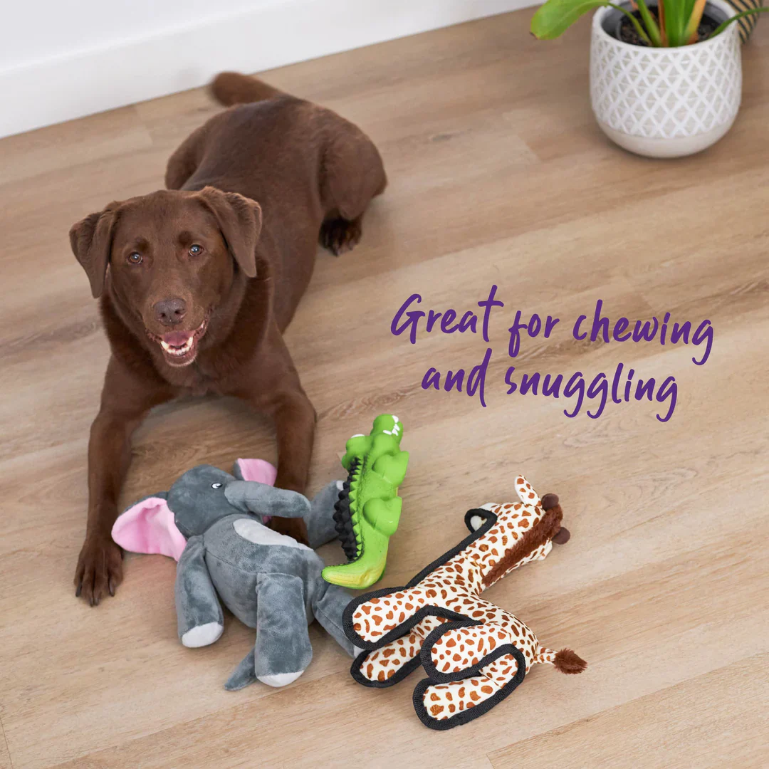 Kazoo Furries Long Eared Elephant Dog Toy - Image 3