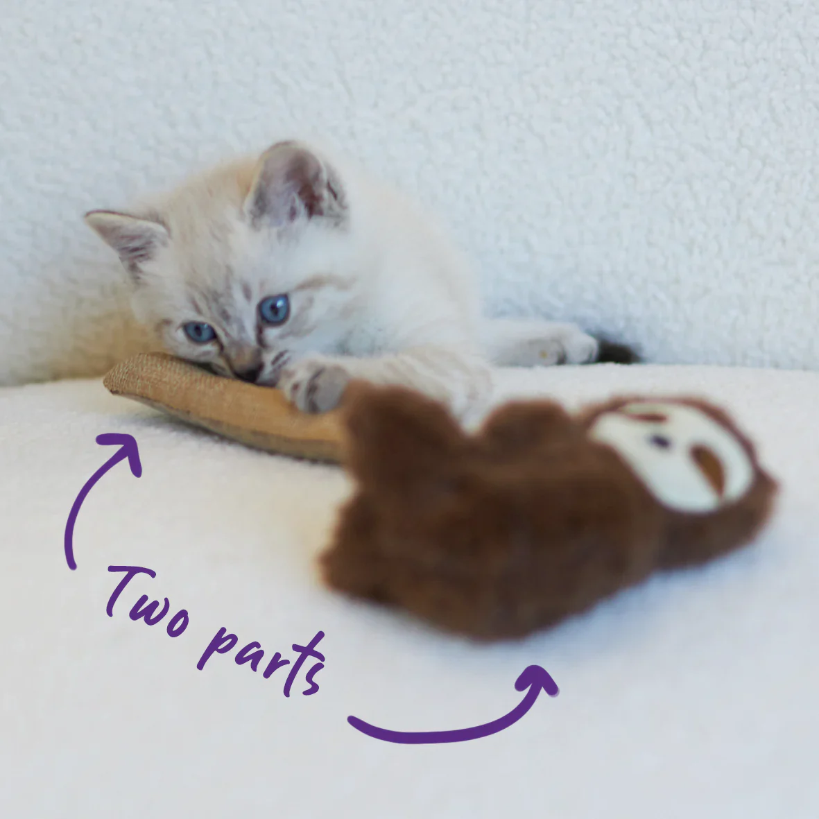 Kazoo Jungle Sloth Cat Toy - Image 3