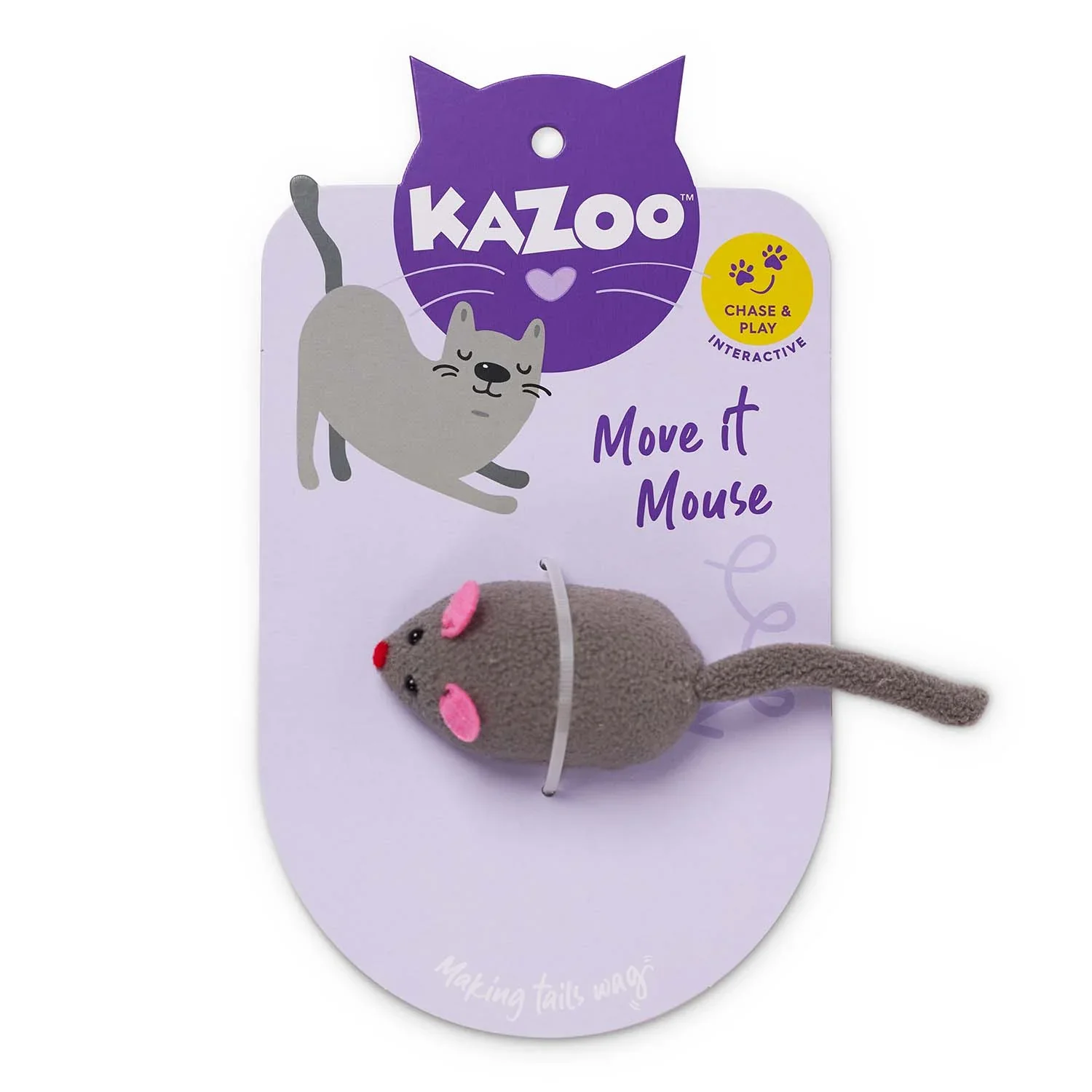 Kazoo Move It Mouse Cat Toy - Image 3