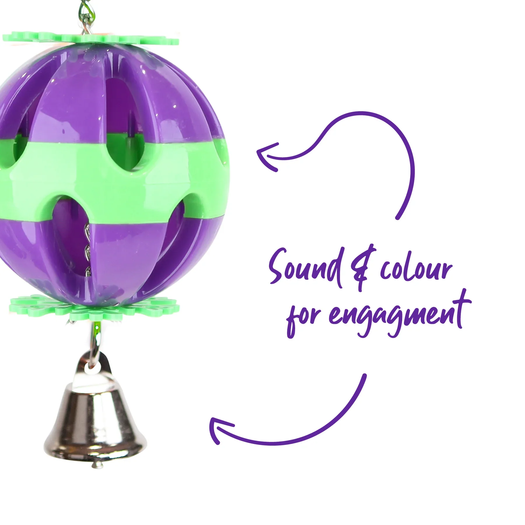 Kazoo Plastic Ball with Bell Small - Image 3