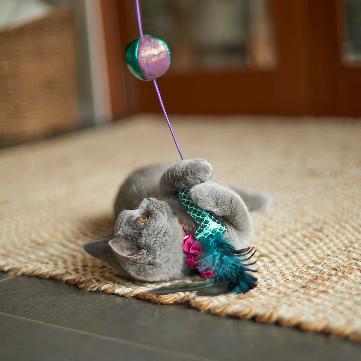 Kazoo Ripple Fish Wand Cat Toy - Image 6