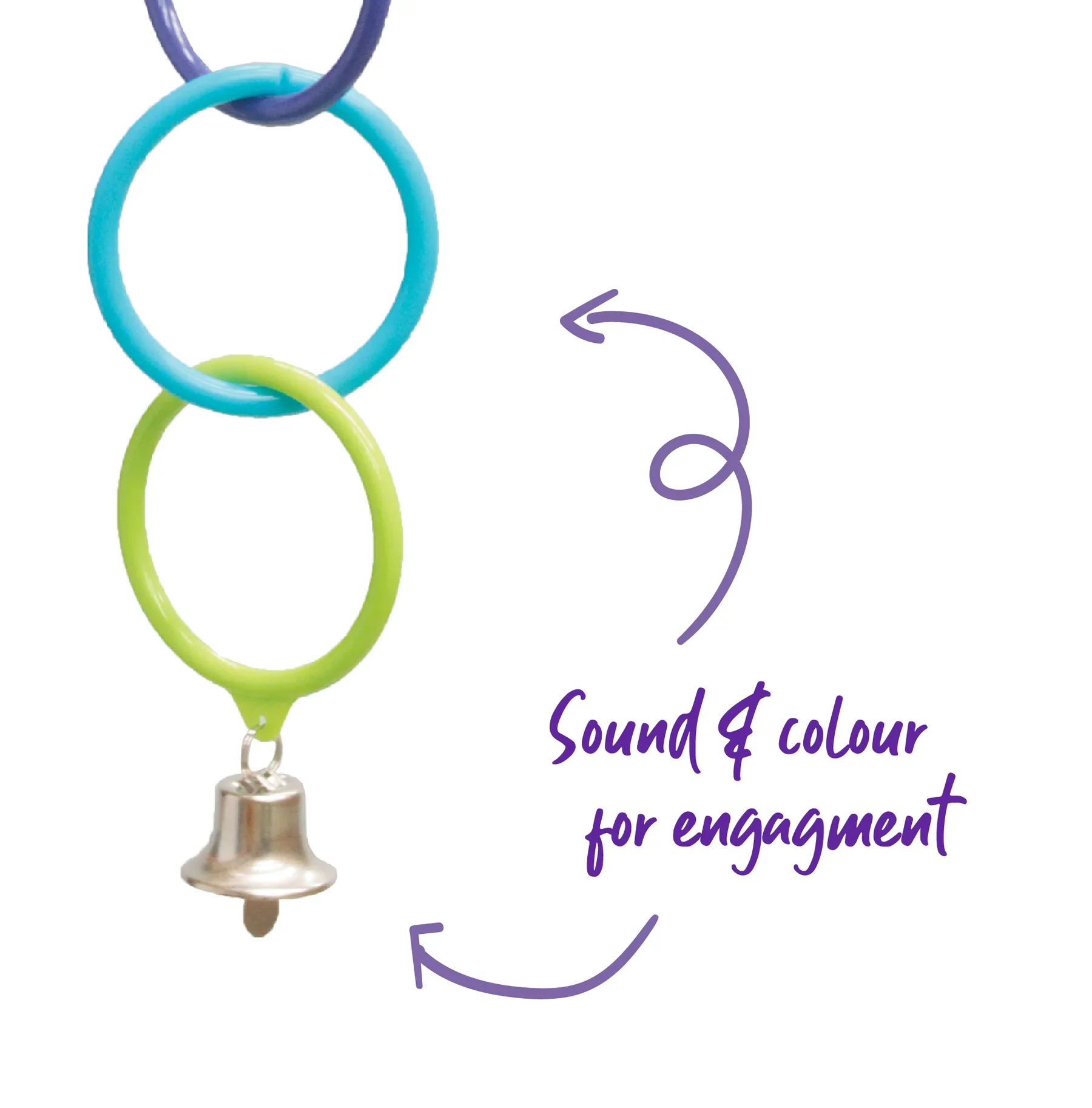 Kazoo Triple Cage Ring with Bell - Image 2