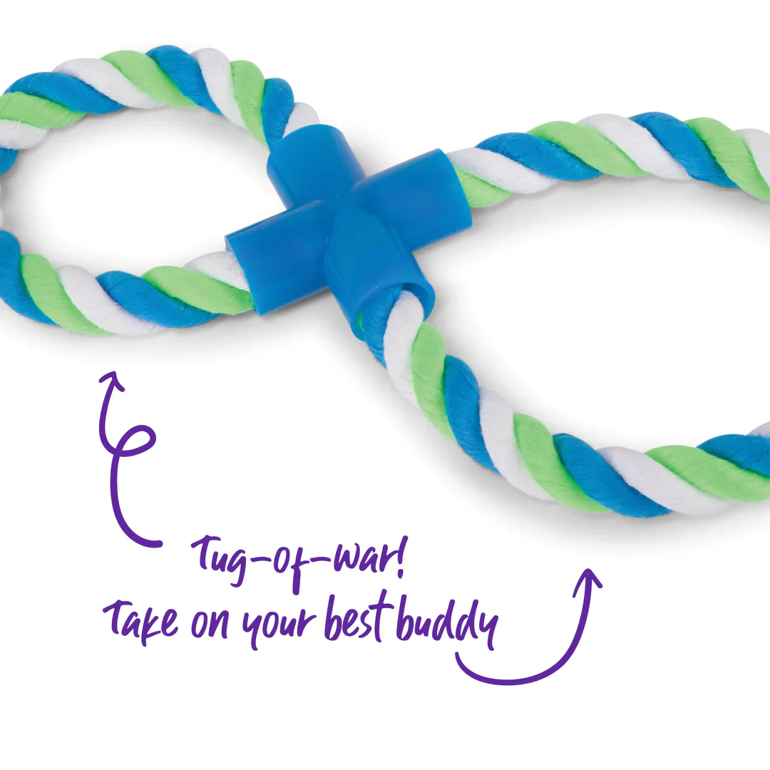 Kazoo Twisted Rope Figure 8 Tug Dog Toy - Image 3