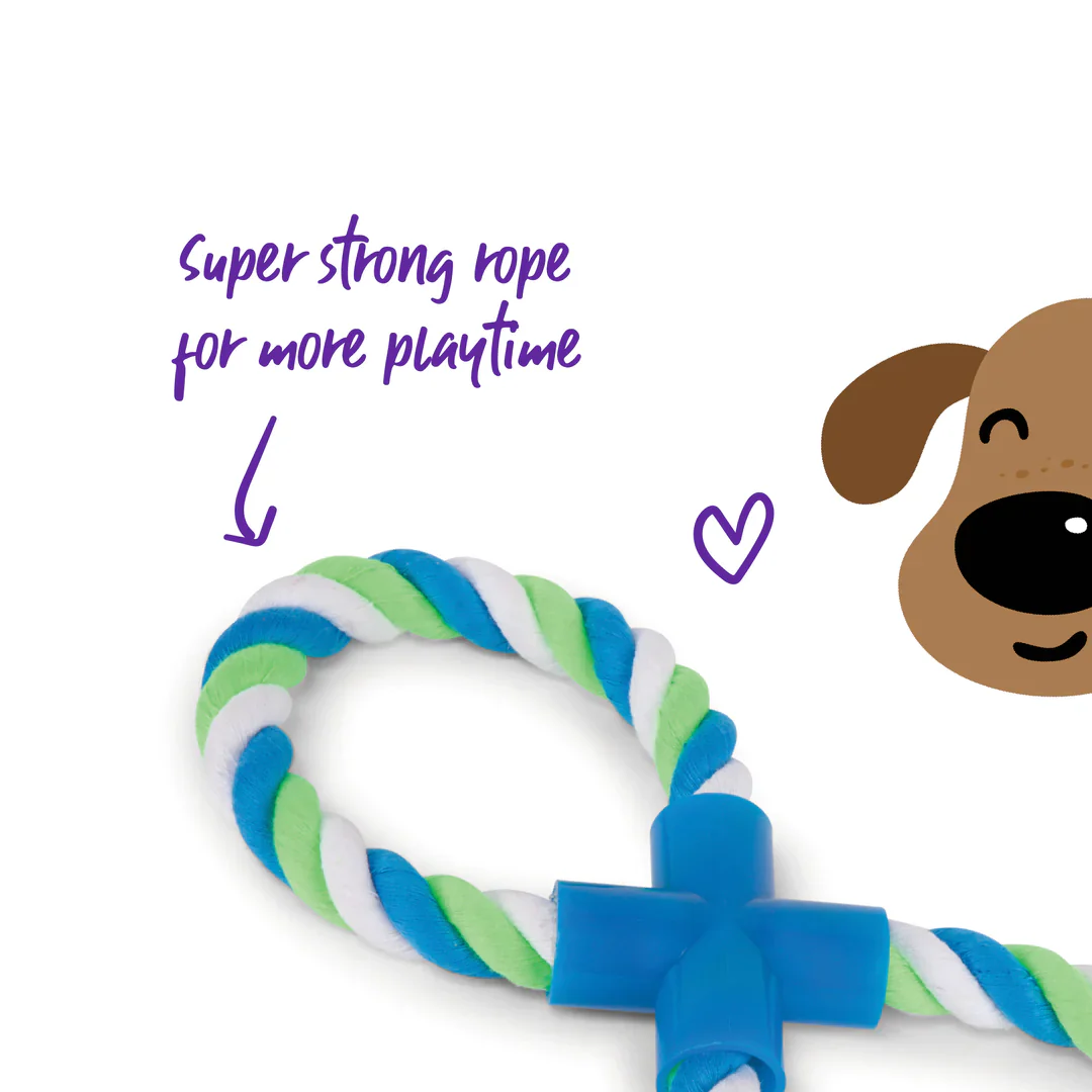 Kazoo Twisted Rope Figure 8 Tug Dog Toy - Image 4