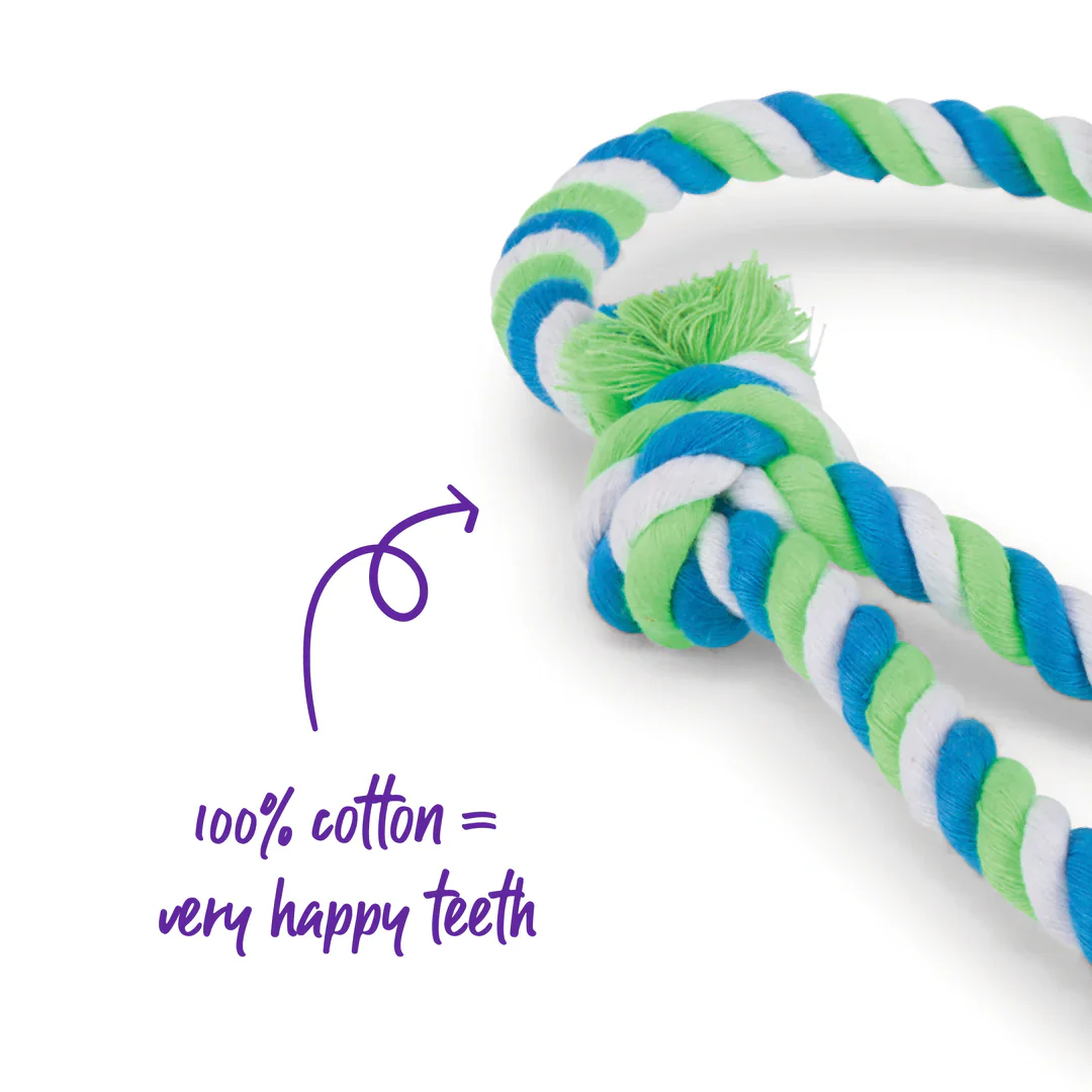 Kazoo Twisted Rope Sling Ball Dog Toy - Image 2