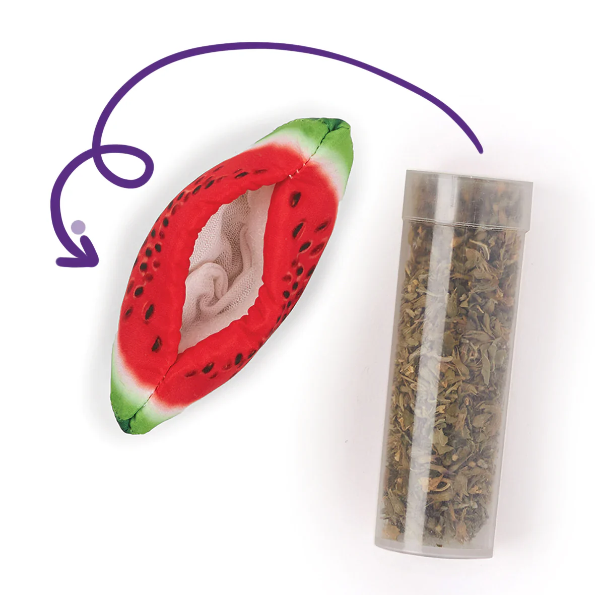 Kazoo Watermelon Wedge Cat Toy - Image 2