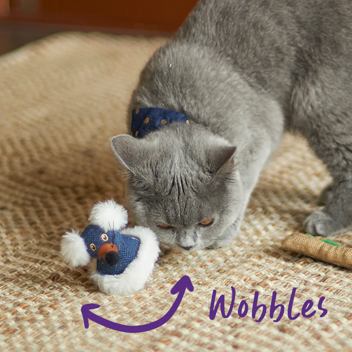 Kazoo Wobble Mouse Cat Toy - Image 3
