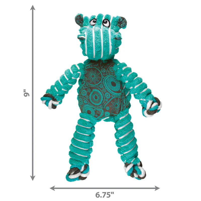 KONG Floppy Knots Hippo Dog Toy - Image 5