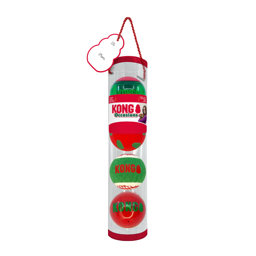 KONG Holiday Occasions Balls 4pk - Image 3