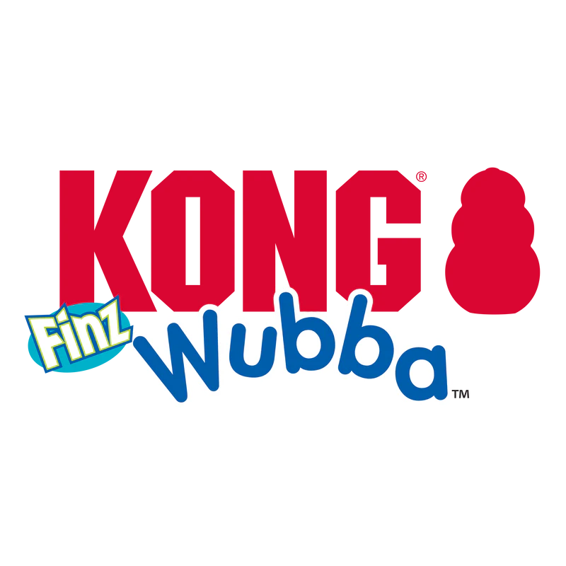 KONG Wubba Finz Blue Dog Toy - Image 4