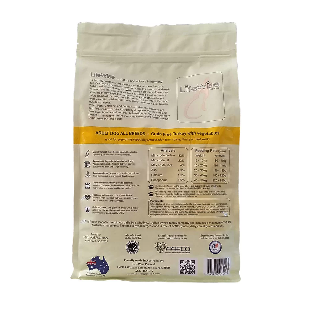 Lifewise Turkey with Mixed Vegetables Dry Dog Food - Image 4
