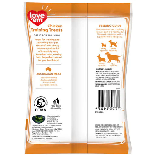 Love Em Chicken Training Dog Treats - Image 2