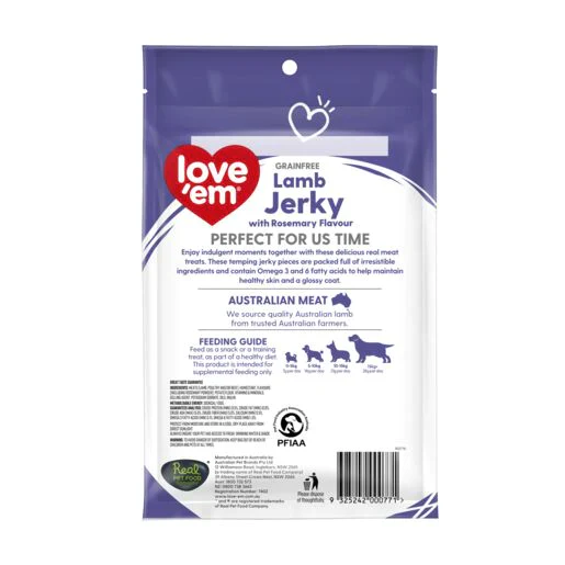 Love Em Lamb Jerky with Rosemary Dog Treats - Image 2