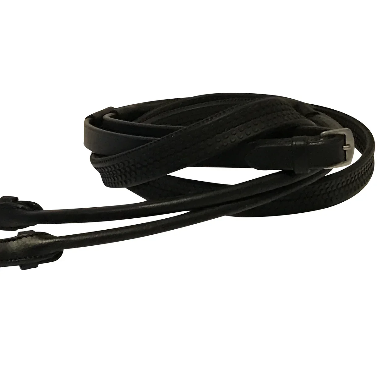 Lumiere Leather & Rubber Grip Rolled Reins - Image 2