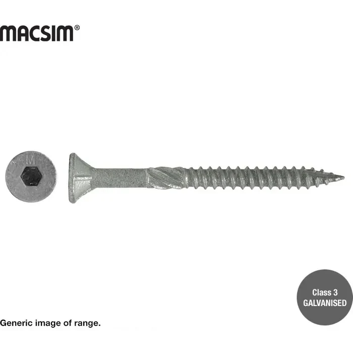 Macsim Batten Screws Galvanised 14G Tub - Image 2