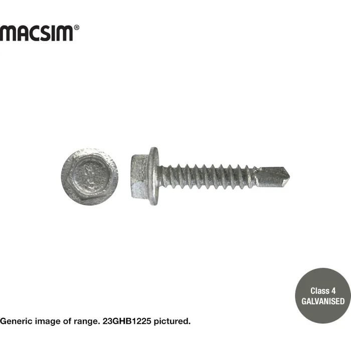 Macsim Self Drilling Screws Galvanised 14G - Image 2