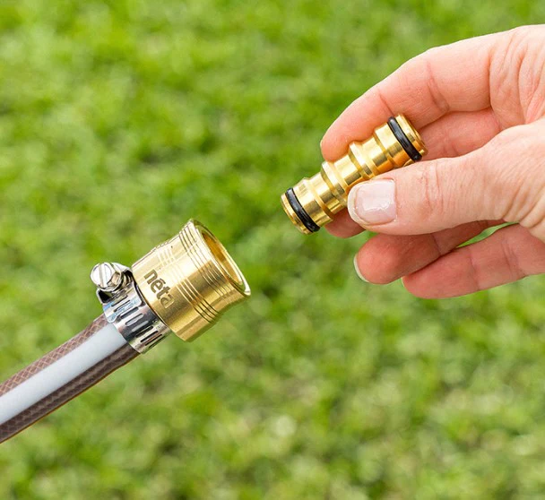 Neta Brass 12mm Hose Connector Barb and Clamp - Image 2