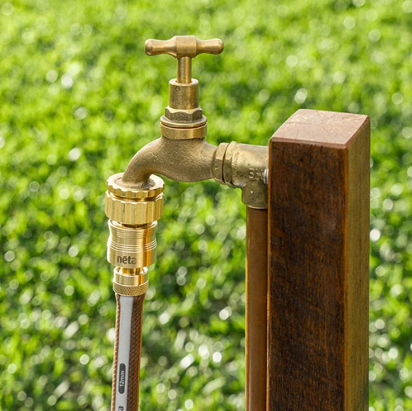 Neta Brass 12mm Screw Hose Connector - Image 2