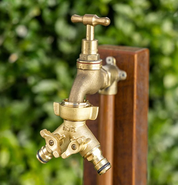 Neta Brass 12mm Universal Click On Twin Tap - Image 2