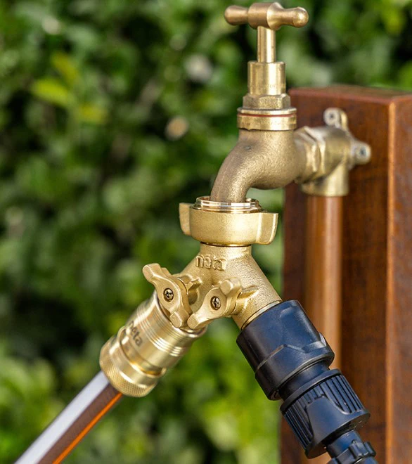 Neta Brass 12mm Universal Click On Twin Tap - Image 4