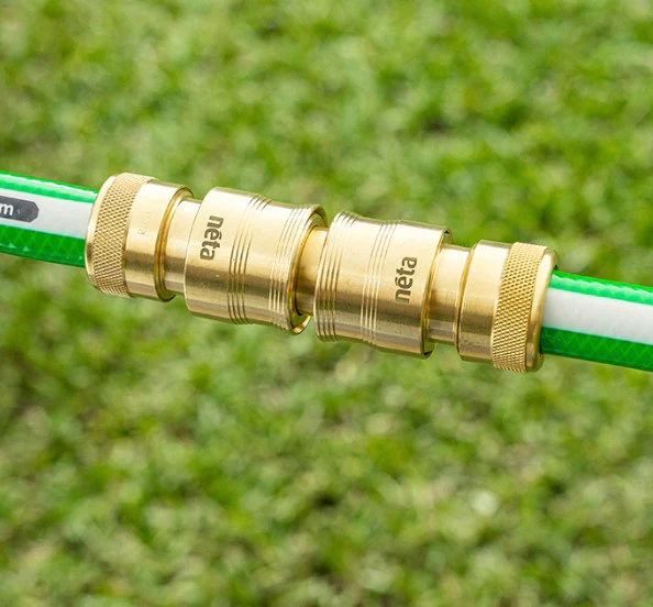 Neta Brass 18mm 2 End Hose Coupler - Image 2