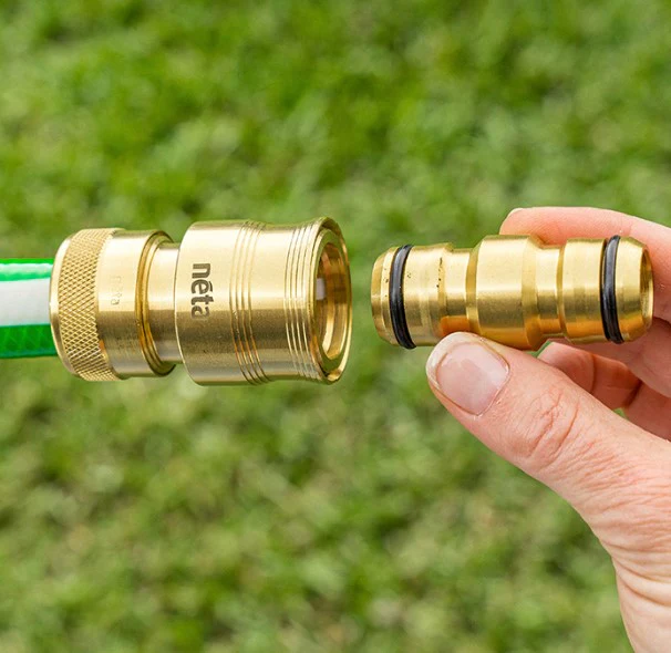 Neta Brass 18mm 2 End Hose Coupler - Image 4