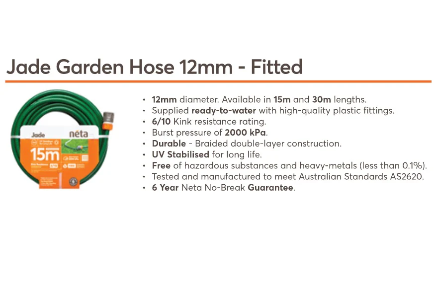 Neta Garden Hose Jade 12mm Fitted - Image 3