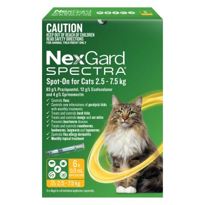 Nexgard Spectra Spot On for Cats Large 2.5-7.5kg - Image 3