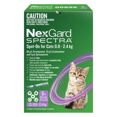 Nexgard Spectra Spot On for Cats Small 0.8-2.4kg - Image 4