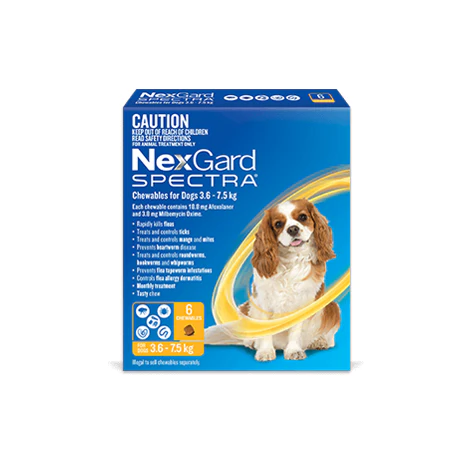Nexgard Spectra Chewables for Dogs 3.6-7.5kg - Image 2