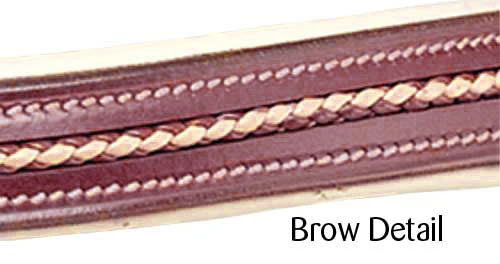 Oregon Plaited Brow Barcoo Bridle - Image 2