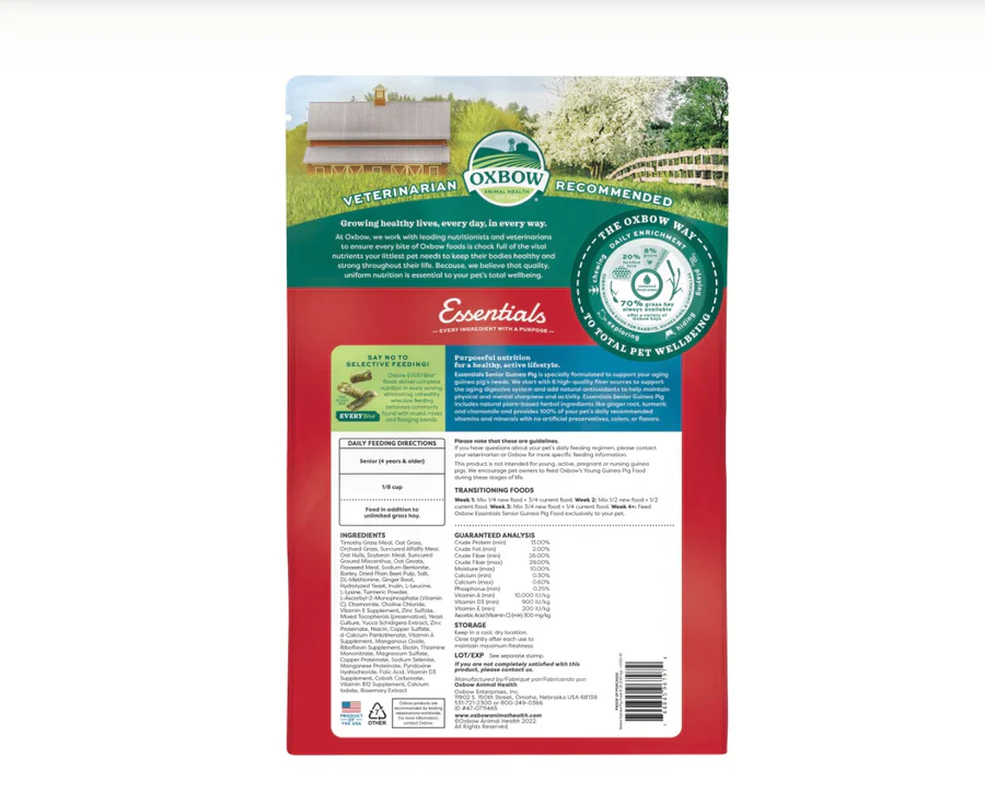 Oxbow Essentials Senior Guinea Pig Food - Image 2