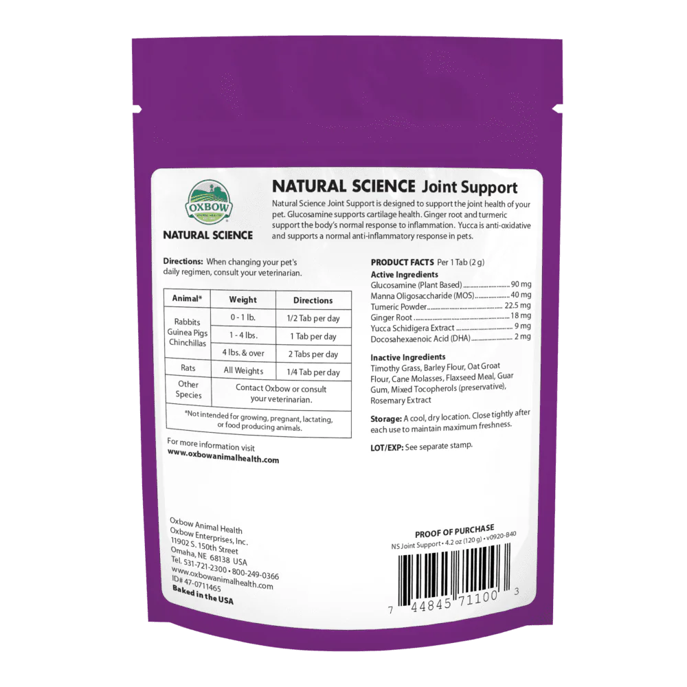 Oxbow Natural Science Joint Supplement - Image 2