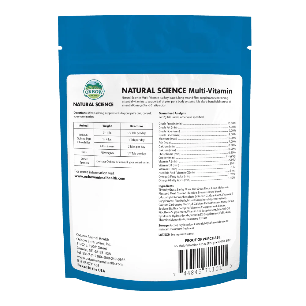 Oxbow Natural Science Multi-Vitamin Supplement - Image 2