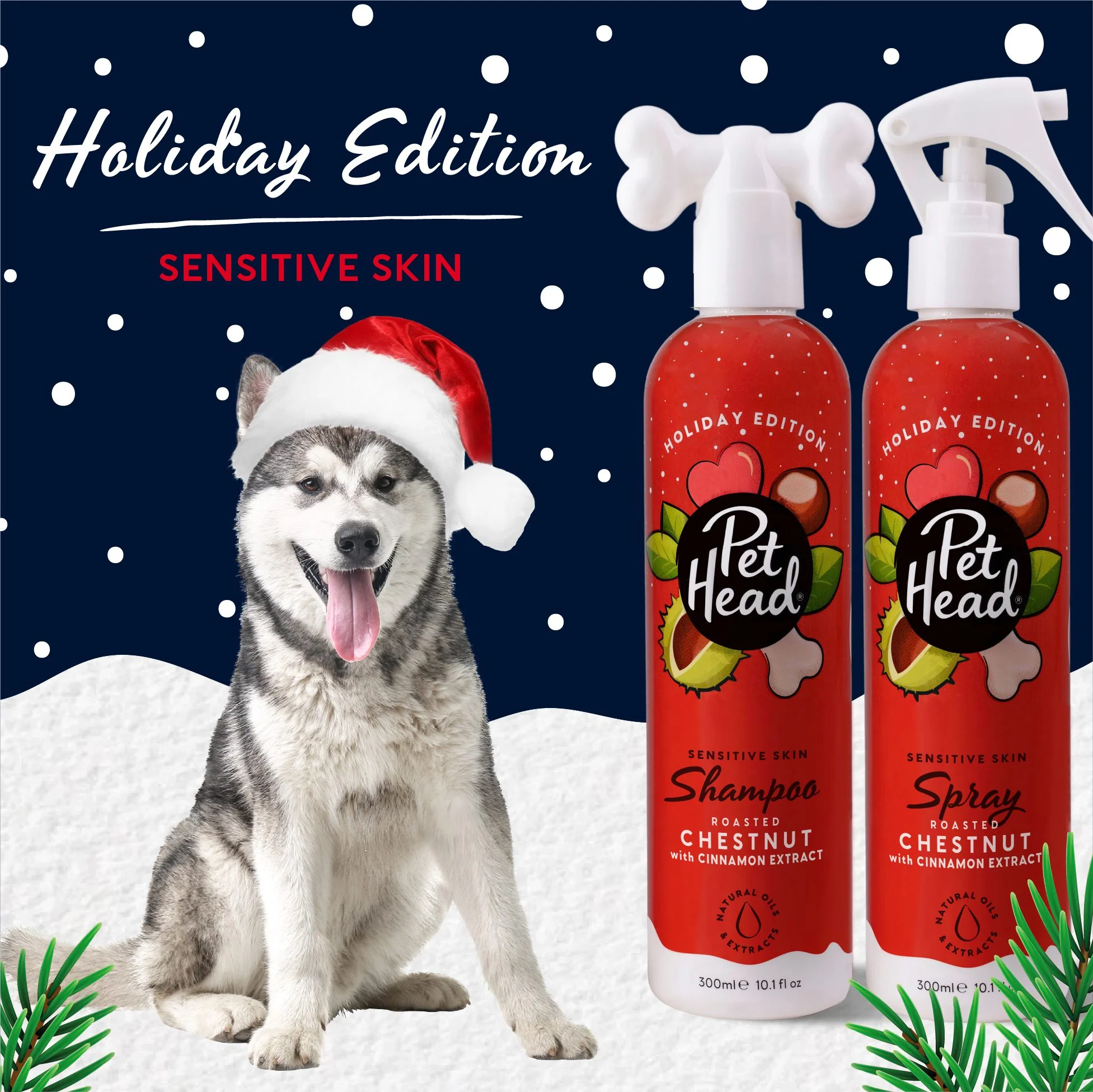 Pet Head Festive Roasted Chestnut Shampoo & Spray Pack - Image 4