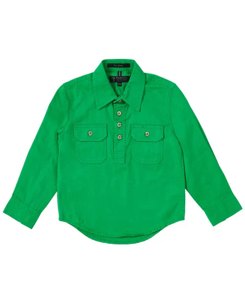 Pilbara Childrens Closed Front Long Sleeved Shirt - Image 3