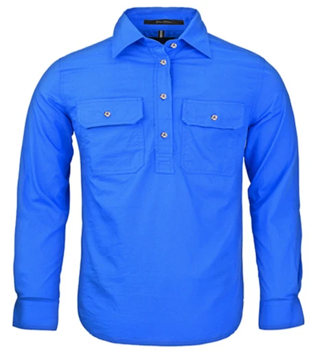 Pilbara Childrens Closed Front Long Sleeved Shirt - Image 5