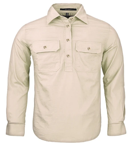 Pilbara Childrens Closed Front Long Sleeved Shirt - Image 7
