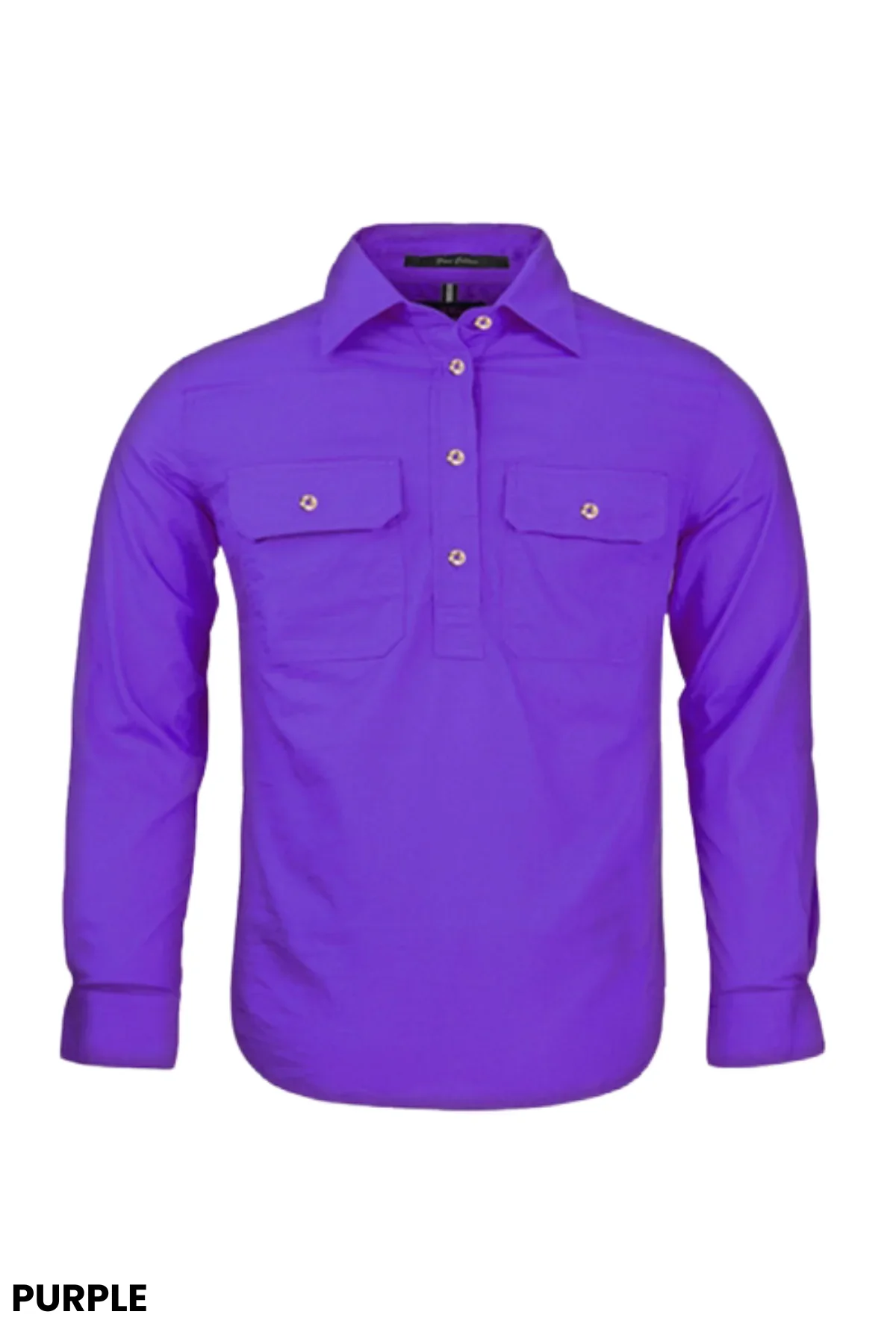Pilbara Childrens Closed Front Long Sleeved Shirt - Image 8