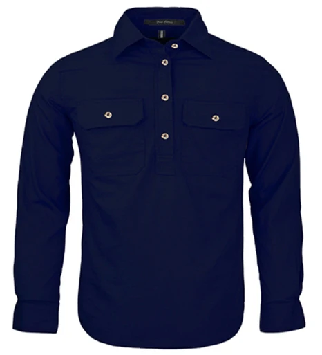 Pilbara Childrens Closed Front Long Sleeved Shirt - Image 9