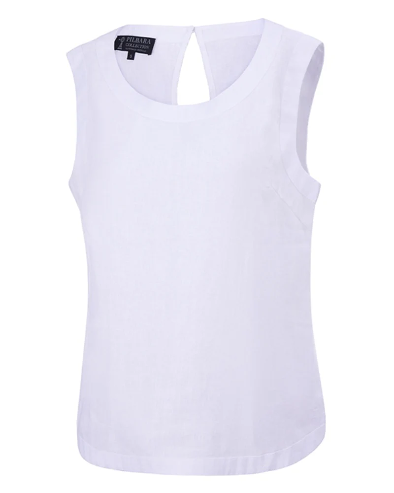 Pilbara GABRIELLE Linen Singlet - Image 3