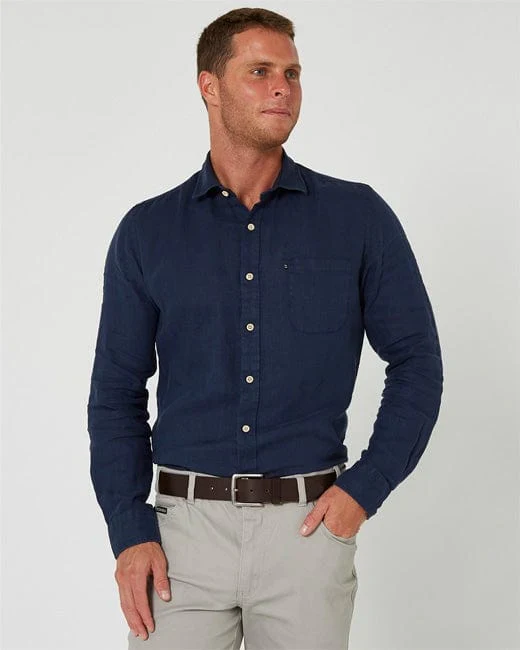 Pilbara Men's Linen L/S Shirt - Image 2