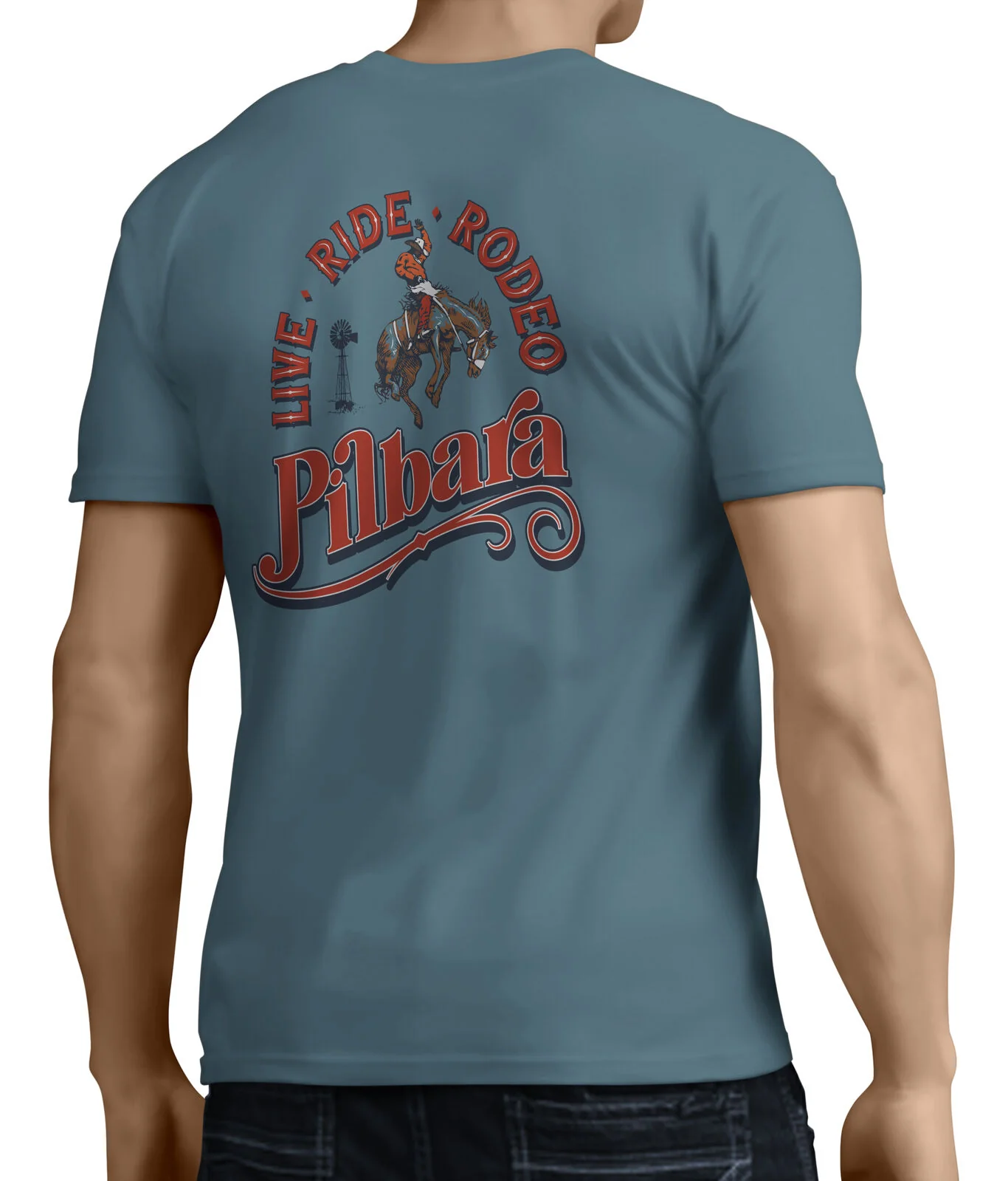 Pilbara Mens Rodeo T-Shirt - Image 3