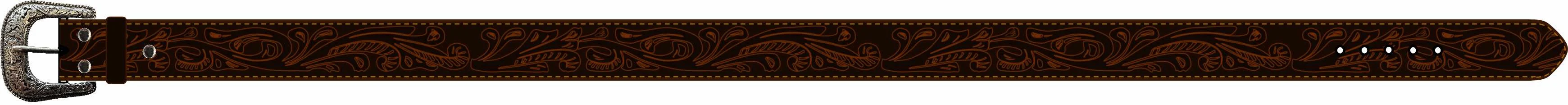 Pilbara Western Dress Buckle Tooled Leather Belt - Image 4