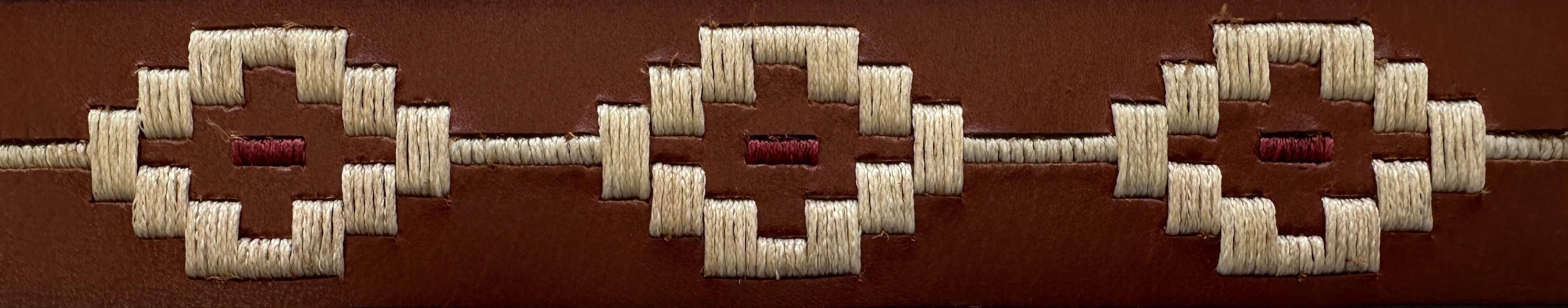 Pilbara Western Navajo Leather Belt Rodeo Buckle - Image 2
